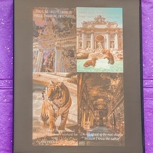 Royal/Tiger inspirational picture frame